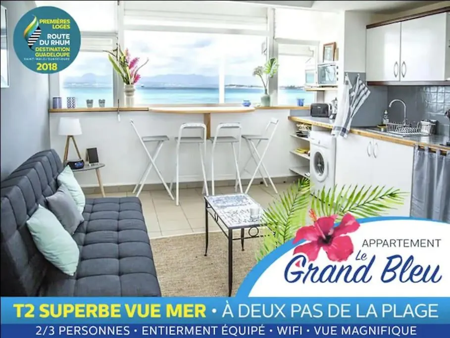 Apartment Grand Bleu-Superbe T2 Vue Mer & Acces Plage Le Gosier